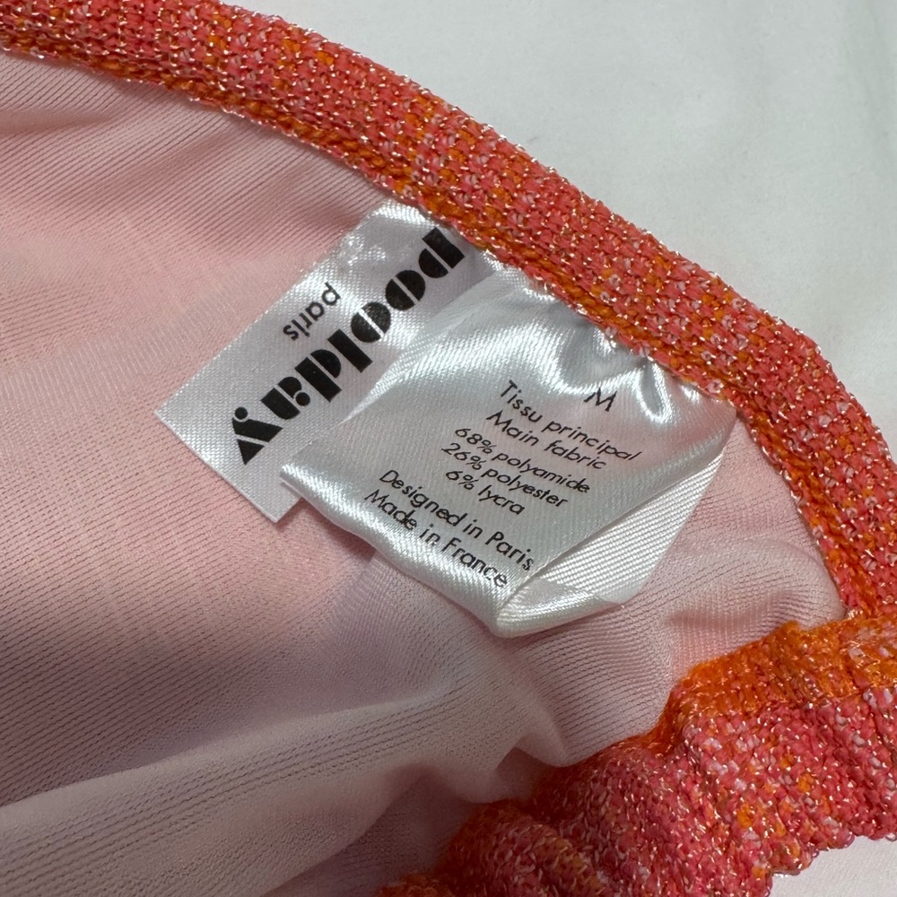 Poolday Paris melon coral lurex sparkle bikini BNWOT size M - Picture 6 of 13
